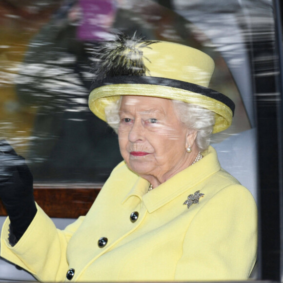 La reine Elisabeth II d'Angleterre et Sophie Rhys-Jones, comtesse de Wessex - La famille royale britannique assiste à la messe dominicale en l'église Sainte-Marie-Madeleine, à Sandringham, le 29 décembre 2019. © Imago / Panoramic / Bestimage 