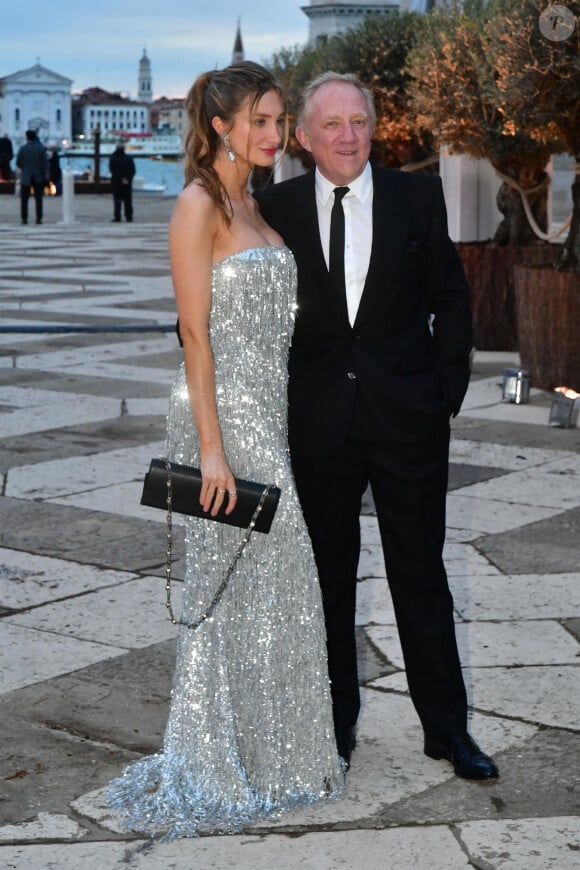 Mathilde Pinault et son père François-Henri Pinault - La famille Pinault est réunie au dîner de gala de la Fondation Cini juste avant la 60ème biennale de Venise le 17 avril 2024.