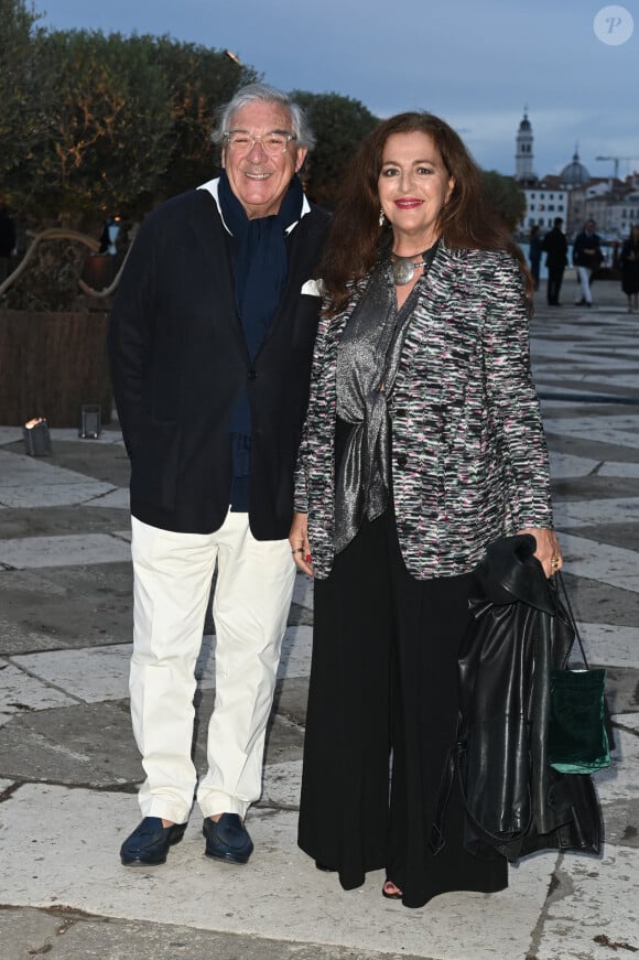 Bruno Ragazzi, Angela Missoni - La famille Pinault est réunie au dîner de gala de la Fondation Cini juste avant la 60ème biennale de Venise le 17 avril 2024.