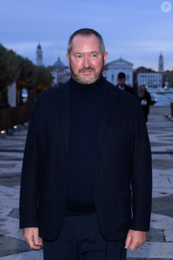 Luca Bombassei - La famille Pinault est réunie au dîner de gala de la Fondation Cini juste avant la 60ème biennale de Venise le 17 avril 2024.