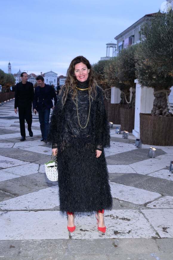 Sara Battaglia - La famille Pinault est réunie au dîner de gala de la Fondation Cini juste avant la 60ème biennale de Venise le 17 avril 2024.