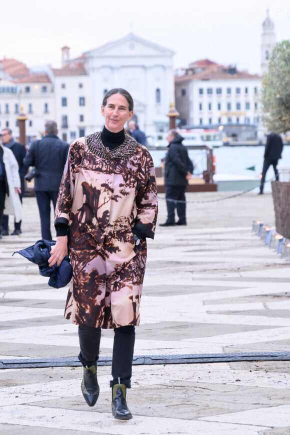 Bianca Arrivabene d'Aosta - La famille Pinault est réunie au dîner de gala de la Fondation Cini juste avant la 60ème biennale de Venise le 17 avril 2024.