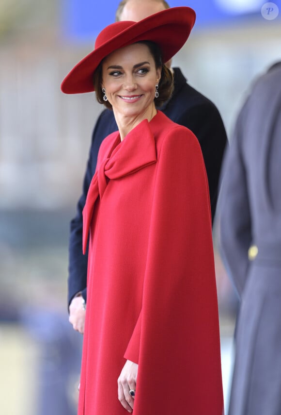 Catherine (Kate) Middleton, princesse de Galles - Cérémonie de bienvenue du président de la Corée du Sud et de sa femme à Horse Guards Parade à Londres, le 21 novembre 2023. 