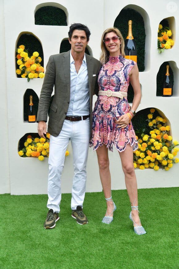 Nacho Figueras et Delfina Blaquier au photocall du "Veuve Cliquot Polo Classic 2023" à New York, le 6 juin 2023. 