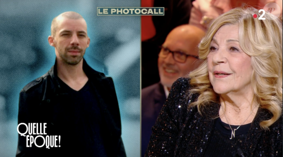 Nicoletta surprise de voir une photo de son fils Alexandre Chappuis dans l'émission "Quelle époque !"