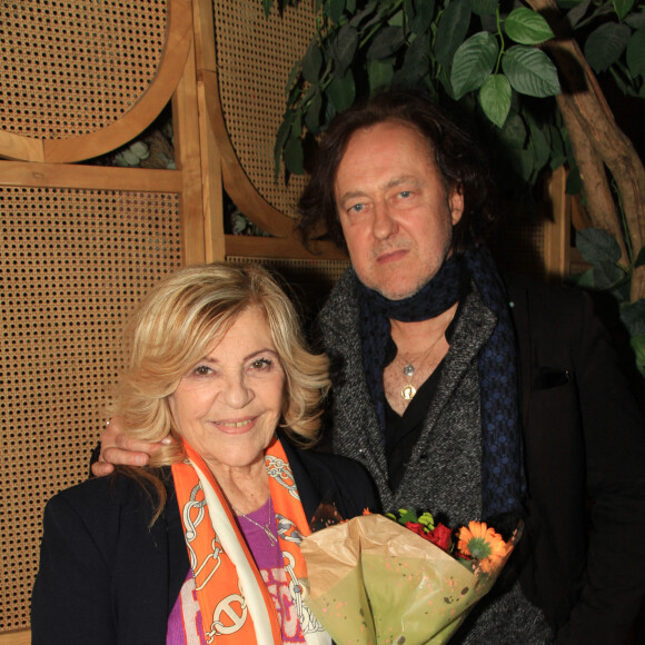 Exclusif - Nicoletta et son mari Jean-Christophe Molinier - Soirée "Only on live on" au restaurant Mamamia à Paris le 17 avril 2024. © Philippe Baldini/Bestimage