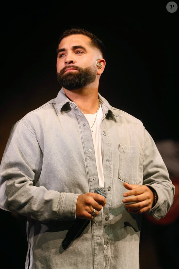 Mais les dernières nouvelles concernant son état de santé se veulent quant à elles rassurantes.
Exclusif - Kendji Girac - Concert "Corsu Mezu Mezu" à la Défense Arena à Paris, France. Le 28 octobre 2023. © Christophe Clovis / Bestimage