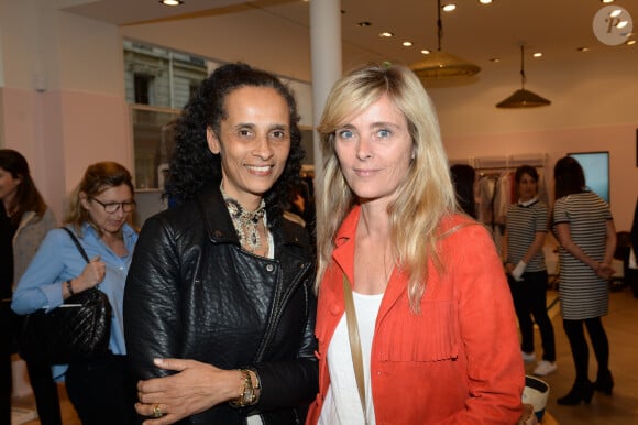 Exclusif - Karine Silla, Marie Poniatowski - Vernissage du nouveau design éphémère de la boutique Comptoir Des Cotonniers de Saint-Sulpice à Paris, le 9 avril 2015.
