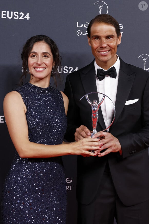 Rafael Nadal et sa femme, Xisca Perello aux Laureus World Sport Awards à Madrid.
