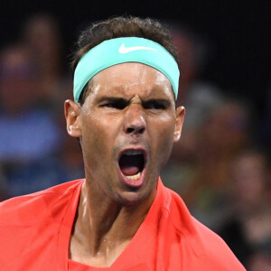 Le tennisman a gagné lors de son entrée en lice au tournoi de Madrid
 
Rafael Nadal - Les champions de tennis s'affrontent lors du tournoi international de Brisbane (Australie), du 31 décembre 2023 au 2 janvier 2024. © Photosport / Panoramic / Bestimage