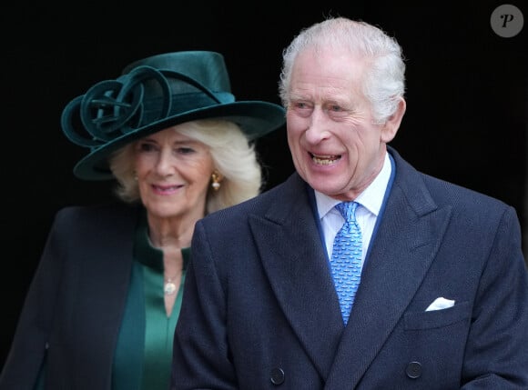 Et sont gardés très secrets comme pour Elizabeth II.
Le roi Charles III d'Angleterre et Camilla Parker Bowles, reine consort d'Angleterre - Les membres de la famille royale britannique arrivent à la chapelle Saint-George pour assister à la messe de Pâques. Windsor, le 31 mars 2024.