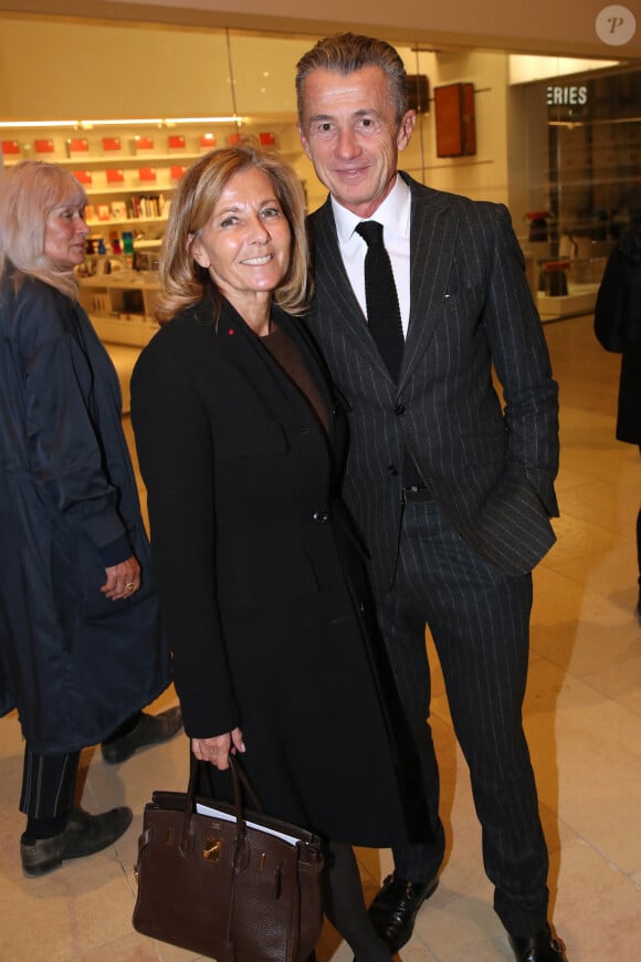 Claire Chazal et François Sarkozy - Vernissage de l'Exposition Retrospective consacrée au peintre américain Mark Rothko à la Fondation Louis Vuitton. Paris, France, le 17 Octobre 2023. © Bertrand Rindoff / Bestimage 