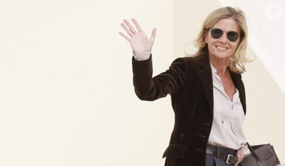 Claire Chazal -  Arrivées des people au défilé Dior dans les jardins des Tuileries lors de la Paris Fashion Week, saison printemps-été 2024 le 26 septembre 2023. 