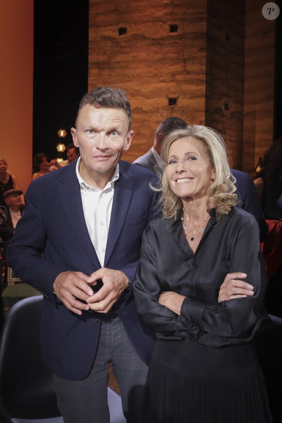 Exclusif - Sylvain Tesson, Claire Chazal - Enregistrement de l'émission "Le Grand Echiquier : Spéciale Arménie" à l'Opéra royal de Versailles, présentée par C.Chazal et A.Manoukian, et diffusée le 31 août sur France 2 © Jack Tribeca / Bestimage 