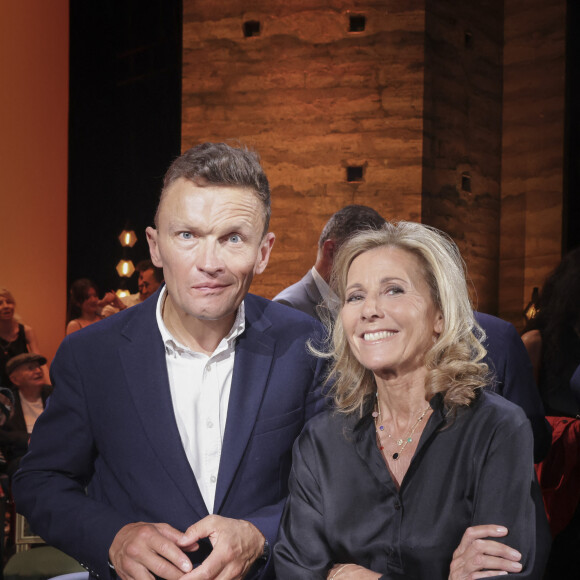 Exclusif - Sylvain Tesson, Claire Chazal - Enregistrement de l'émission "Le Grand Echiquier : Spéciale Arménie" à l'Opéra royal de Versailles, présentée par C.Chazal et A.Manoukian, et diffusée le 31 août sur France 2 © Jack Tribeca / Bestimage 