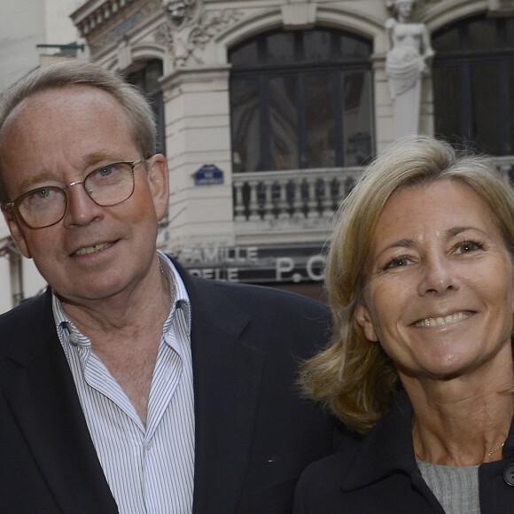 Renaud Donnedieu de Vabres et Claire Chazal - Dernière de la pièce " Garde Alternée" avec PPDA au Théâtre de la Gaîté Montparnasse à Paris le 4 juin 2016. © Coadic Guirec / Bestimage  