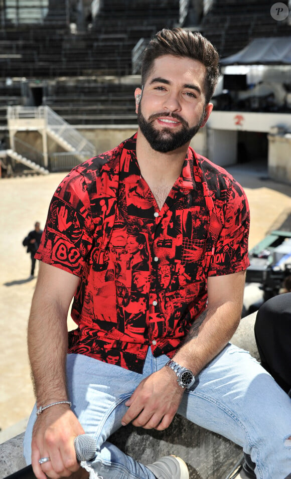 Exclusif - Kendji Girac lors de l'enregistrement de l'émission "La Chanson de l'Année 2019" aux Arènes de Nîmes, le 16 mai 2019. L © Guillaume Gaffiot/Bestimage