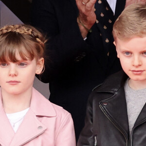 La princesse Gabriella et le prince héréditaire Jacques ont assisté au Monaco E-Prix 2024, le 27 avril 2024. © Claudia Albuquerque/Bestimage