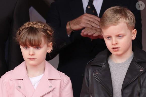 La princesse Gabriella et le prince héréditaire Jacques ont assisté au Monaco E-Prix 2024, le 27 avril 2024. © Claudia Albuquerque/Bestimage