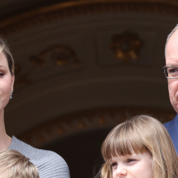 Le prince Albert II de Monaco, la princesse Charlène de Monaco et leurs enfants, le prince Jacques de Monaco et la princesse Gabriella de Monaco. © Claudia Albuquerque/Bestimage 