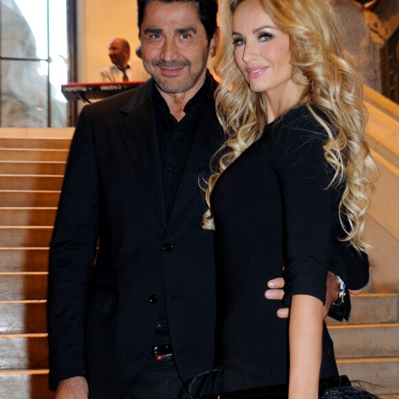 Adriana Karembeu et Andre Ohanian lors du gala du 150e anniversaire de la Croix-Rouge qui s'est tenu au Grand Palais à Paris, France, le 12 septembre 2014. Photo par Alban Wyters/ABACAPRESS.COM