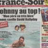 Johnny Hallyday en Une de France-Soir, le 19 mars 2010