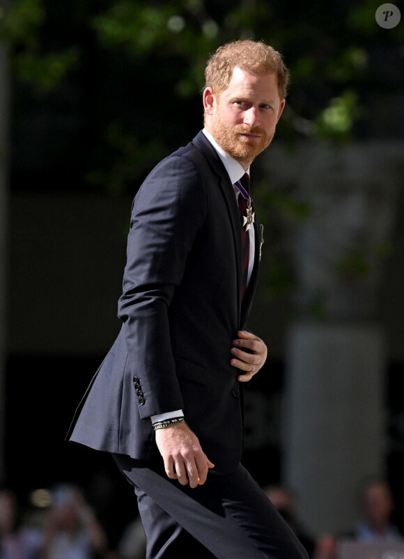 Le prince Harry aurait été "vexé" d'avoir été "snobé" par son père
Le prince Harry, duc de Sussex arrive à la célébration du 10ème anniversaire des Invictus Games, en la cathédrale Saint-Paul à Londres, le 8 mai 2024. Venu sans sa femme et ses enfants, il ne rencontrera pas son père qui lutte actuellement contre un cancer. © Zahu/Backgrid UK/Bestimage 