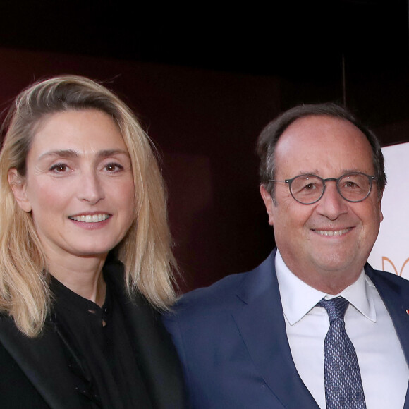 Exclusif - François Hollande et sa femme Julie Gayet - Cocktail pour l'inauguration de la Brasserie " Madame Brasserie " au 1er étage de La Tour Eiffel à Paris. Le 22 Septembre 2022. © Bertrand Rindoff Petroff-Giancarlo Gorassini / Bestimage 