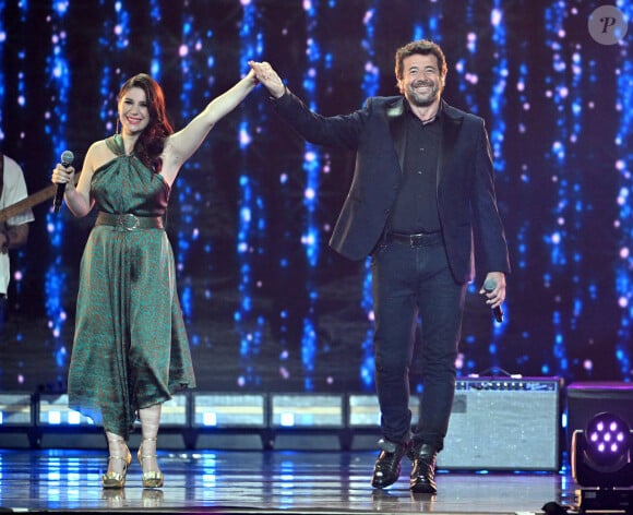 Exclusif - Eleonora Deveze et Patrick Bruel - Enregistrement de l'émission de télévision "Le Grand Concert des Régions : Ici c'est Aix en Provence", à l'Arena du Pays d'Aix, présentée par L.Luyat et L.Thilleman, et diffusée le 17 mai sur France 3. Le 30 avril 2024. © Bruno Bebert-Jack Tribeca / Bestimage