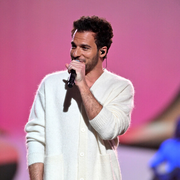 Exclusif - Amir Haddad - Enregistrement de l'émission de télévision "Le Grand Concert des Régions : Ici c'est Aix en Provence", à l'Arena du Pays d'Aix, présentée par L.Luyat et L.Thilleman, et diffusée le 17 mai sur France 3. Le 30 avril 2024. © Bruno Bebert-Jack Tribeca / Bestimage