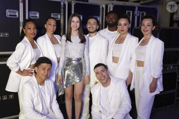 Exclusif - Marina Kaye, Street M Dance - Backstage de l'enregistrement de l'émission de télévision "Le Grand Concert des Régions : Ici c'est Aix en Provence", à l'Arena du Pays d'Aix, présentée par L.Luyat et L.Thilleman, et diffusée le 17 mai sur France 3. Le 30 avril 2024. © Bruno Bebert-Jack Tribeca / Bestimage