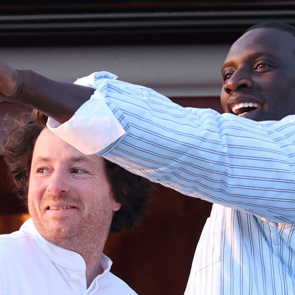 Jean Imbert et Omar Sy - Dîner du jury à l'hôtel Martinez, la veille du la cérémonie d'ouverture de la 77ème édition du Festival de Cannes le 13 mai 2024. Denis Guignebourg/BestImage 