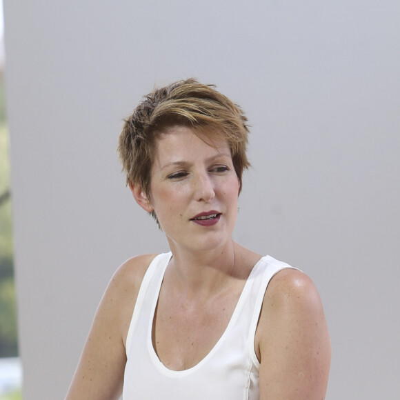 Et un accord de négociation exclusive a été signé entre le vendeur tchèque Daniel Kretinsky, propriétaire de CMI France, et Pierre-Edouard Stérin, milliardaire français propriétaire du groupe Otium.
Natacha Polony lors de la Rencontre des Entrepreneurs de France (REF), anciennement L'Université du MEDEF, à l'hippodrome Longchamp à Paris, France, le 28 août 2019. © Michael Baucher/Panoramic/Bestimage
