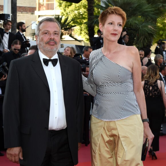 Natacha Polony et son mari Périco Légasse - Montée des marches du film " L'Homme qui tua Don Quichotte " lors de la cérémonie de clôture du 71ème Festival International du Film de Cannes. Le 19 mai 2018 © Giancarlo Gorassini / Bestimage