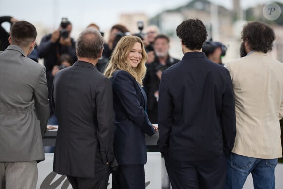 Léa Seydoux - Photocall du film "Le deuxième acte", présenté hors compétition, lors du 77ème Festival International du Film de Cannes (14 - 25 mai 2024), le 15 mai 2024.