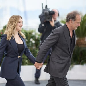 Vincent Lindon et Léa Seydoux - Photocall du film "Le deuxième acte", présenté hors compétition, lors du 77ème Festival International du Film de Cannes (14 - 25 mai 2024), le 15 mai 2024.