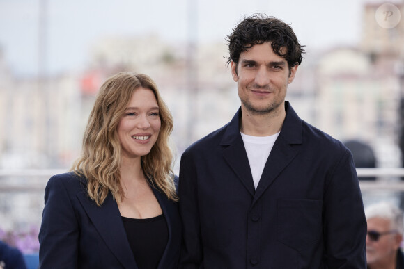 retrouvant notamment Louis Garrel, avec qui elle a joué dans le film qui l'a révélée, "La Belle Personne"
Léa Seydoux et Louis Garrel - Photocall du film "Le deuxième acte", présenté hors compétition, lors du 77ème Festival International du Film de Cannes (14 - 25 mai 2024), le 15 mai 2024.