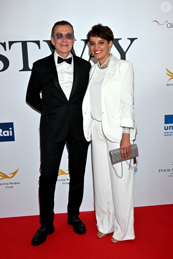 Manuel Collas de la Roche, le président fondateur du Better World Fund, et Najat Vallaud-Belkacem durant la soirée de gala de la fondation Better World Fund à l'hôtel Carlton à Cannes lors du 77ème Festival de Cannes 2024, le 15 mai. © Bruno Bebert/Bestimage 