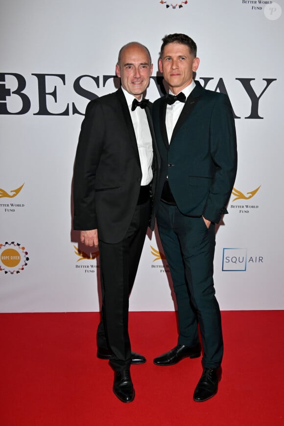 Gilles Muzas et guest durant la soirée de gala de la fondation Better World Fund à l'hôtel Carlton à Cannes lors du 77ème Festival de Cannes 2024, le 15 mai. © Bruno Bebert/Bestimage 