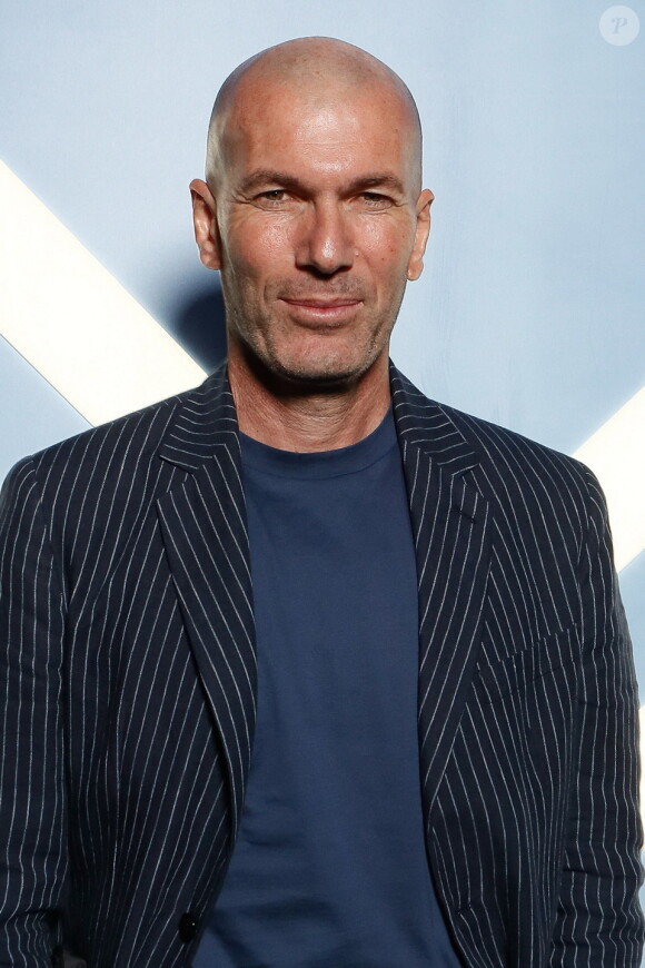 Exclusif - Zinédine Zidane - Soirée de lancement du parfum Montblanc "Legend Blue" au Victoria à Paris le 3 avril 2024. Z. Zidane incarne depuis septembre 2022 les valeurs de la ligne Montblanc Legend et prête à nouveau son visage pour la campagne du parfum Legend Blue. © Rachid Bellak/Bestimage