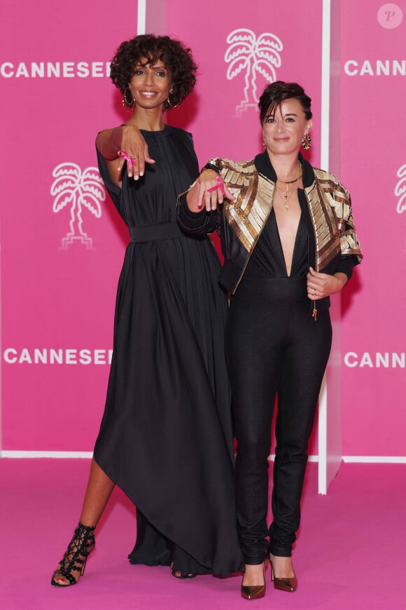 Sonia Rolland et Beatrice de La Boulaye - 5ème soirée du 4ème Canneseries au Palais des Festivals à Cannes, le 12 octobre 2021.