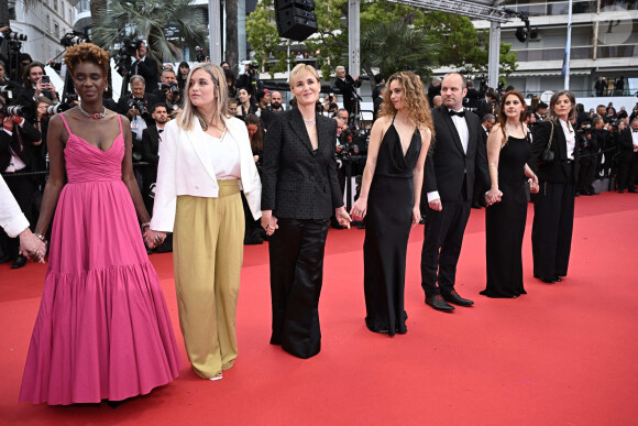 Judith Godréche pour son court-métrage "Moi aussi" au 77e Festival de Cannes, avec sa fille Tess Barthélemy. Photo de David Niviere/ABACAPRESS.COM