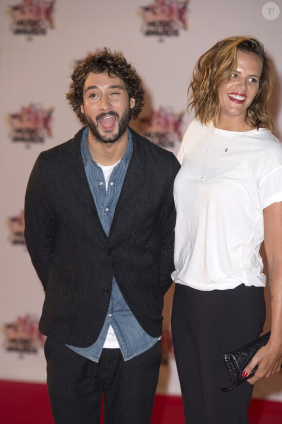 Laure Manaudou et Jérémy Frérot - Arrivées à la 17ème cérémonie des NRJ Music Awards 2015 au Palais des Festivals à Cannes, le 7 novembre 2015. 