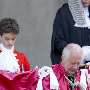 Le roi Charles III d'Angleterre et Camilla Parker Bowles, reine consort d'Angleterre, à une cérémonie de dédicace à l'Ordre de l'Empire britannique à la cathédrale Saint-Paul à Londres, le 15 mai 2024. 
