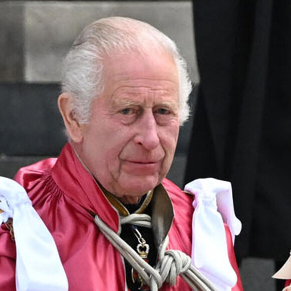 Le roi Charles III d'Angleterre et Camilla Parker Bowles, reine consort d'Angleterre, à une cérémonie de dédicace à l'Ordre de l'Empire britannique à la cathédrale Saint-Paul à Londres. 