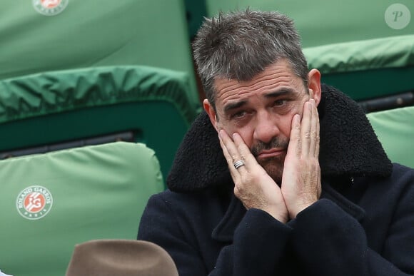 Thierry Neuvic - People dans les tribunes des internationaux de France de Roland Garros à Paris le 3 juin 2016. © Cyril Moreau / Bestimage 