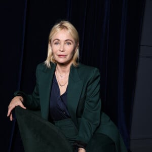 Exclusif - Emmanuelle Béart pose lors de la première édition des "Thriller TV Awards" au We Are Club de Paris le 15 mars 2024. © Denis Guignebourg/BestImage