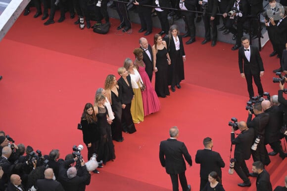 Judith Godrèche, Richard Sears, Tess Barthélemy, Rokhaya Diallo - Montée des marches du film " Furiosa : A Mad Max Saga " pour la cérémonie d'ouverture du 77ème Festival International du Film de Cannes, au Palais des Festivals à Cannes. Le 15 mai 2024 © Valentina Claret / Pool Cannes / Bestimage 