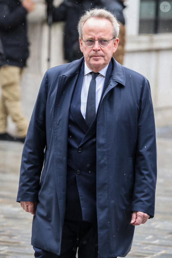 Renaud Donnedieu de Vabres - Obsèques de l'ancien ministre de la Culture Frédéric Mitterrand en l'Église Saint-Thomas d'Aquin à Paris. Le 26 mars 2024 © Jacovides-Moreau / Bestimage 