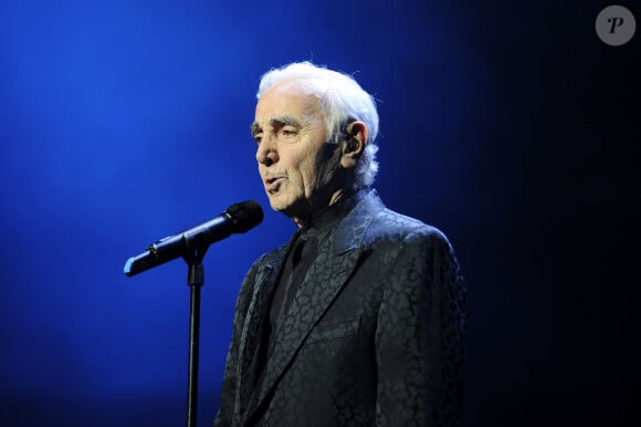 Charles Aznavour en concert au Royal Albert Hall a Londres. Le 25 octobre 2013 